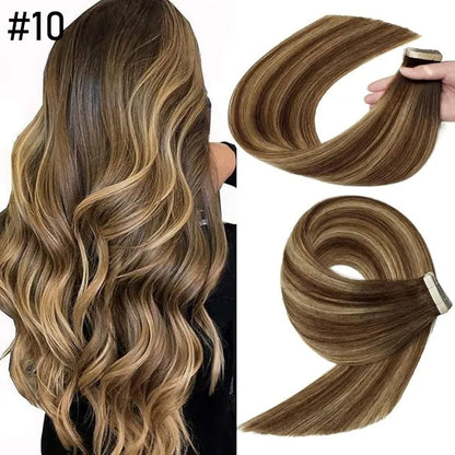 🔥 Each Only $1.49 Today🎁 Mellifox® Virgin Human Hair Seamless Tape-In Extensions